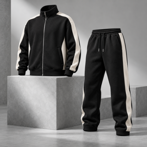 Custom Heavyweight Fleece Tracksuit — Cotton Printed